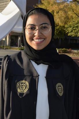 Lama Bahanan in her graduation gown