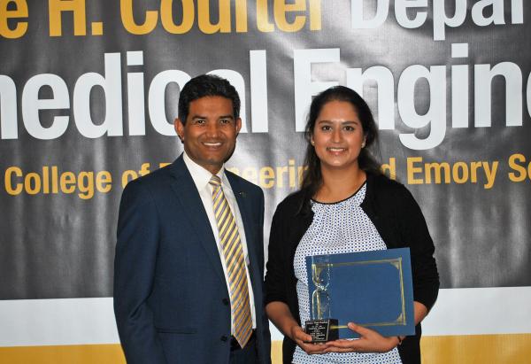 Shohini Ghosh-Choudhary won the Mr. S.K. Jain - Outstanding Research Award.