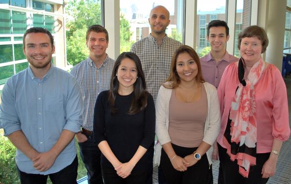 Left to right: Cory Sago, Nicholas Beskid, Midori Maeda, David Francis, Katily Ramirez, Jeffery Noble, and Julie Babensee.