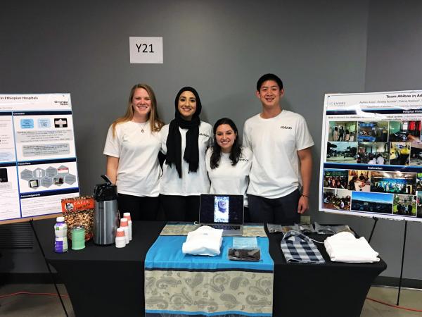 Team Abibas: Left to right are Emelia Funnell, Fatma Rashed, Ashley Assa, and Tristan Wu.